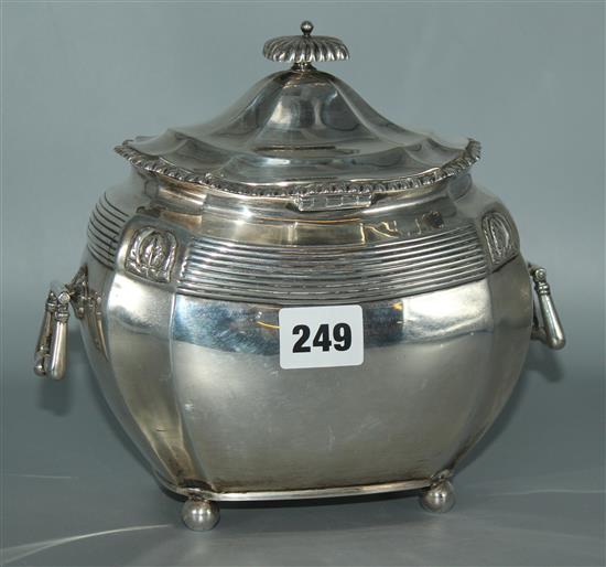 Victorian silver tea caddy